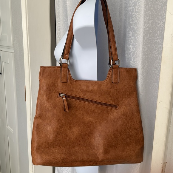 KENSIE Elegant Tan Woven Women's Bag - Picture 3 of 8